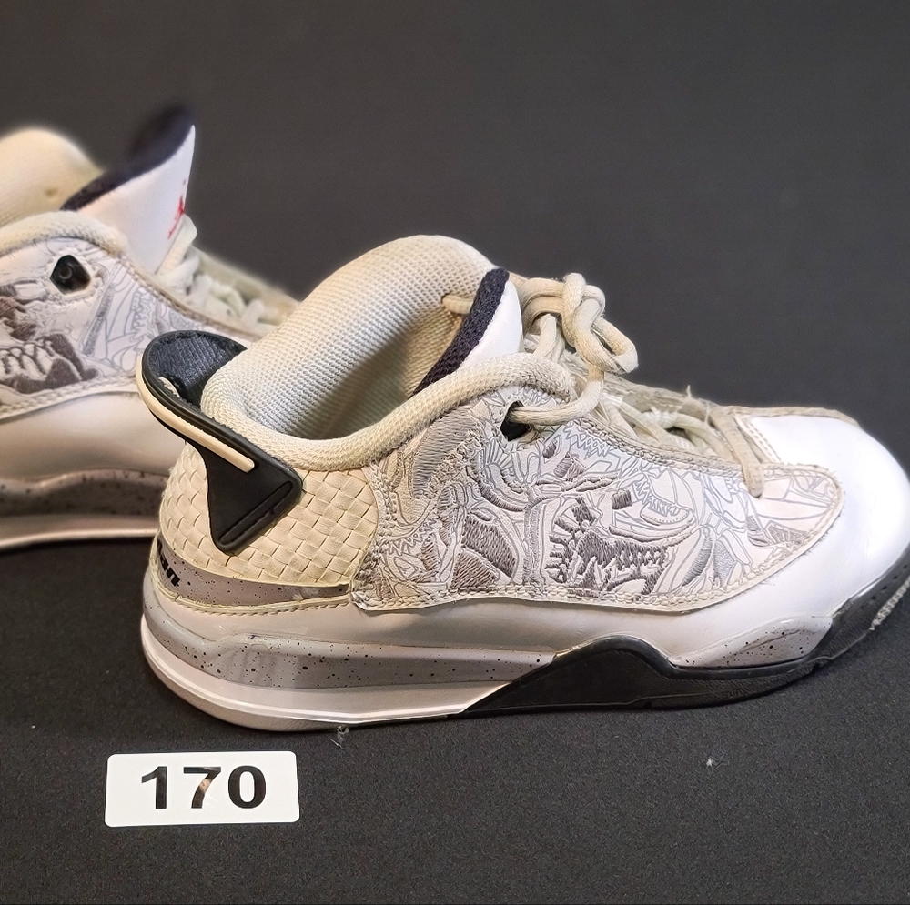 Kids Air Jordan Dub Zero PS 'White Cement'